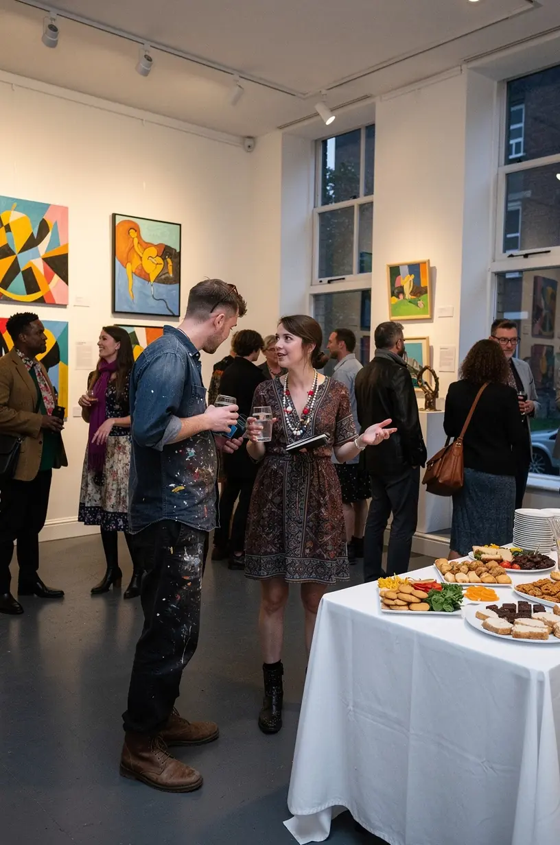 Creative board game session with engaged players.